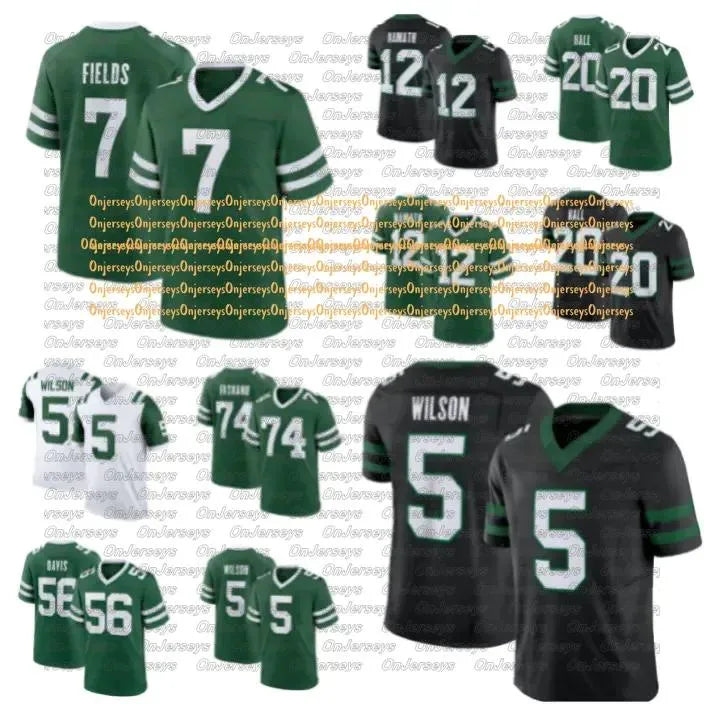 New YorkCity JetsS jersey Kenyon Sadiq David Bailey Omar Cooper Jr Geno Smith Ga - SitterJersey.com