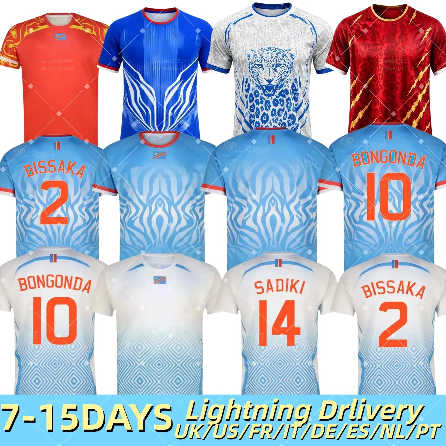 congo jersey 2026 world cup soccer jerseys national team T.BONGONDA F.MAYELE hom - SitterJersey.com