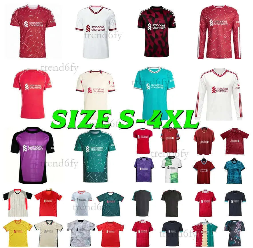 LFC 25 26 27 Liveropool Jersey ISAK WIRTZ EKITIKE M.SALAH VIRGIL Liveropool socc - SitterJersey.com
