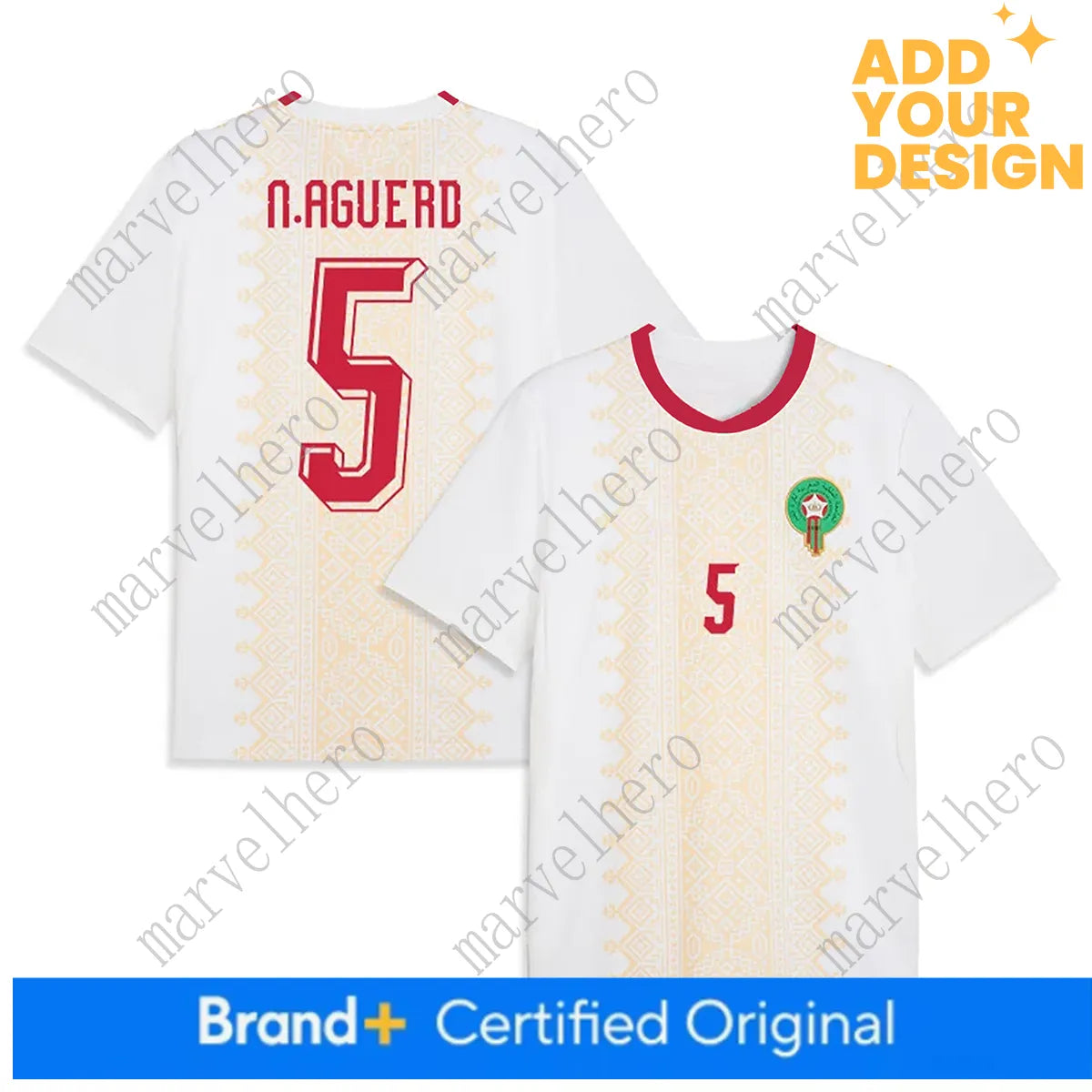 Morocco Away Jersey Achraf Hakimi NO 2 Shirt World Cup 2026 Moroccans National T - SitterJersey.com