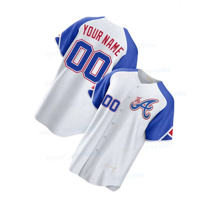 Ronald Acuna Jr Braves Baseball Jersey Matt Olson Ozzie Albies Austin Riley Chri - SitterJersey.com