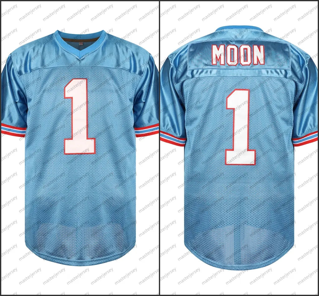 #1 MOON Men's Comfy V-Neck Football Jerseys Mesh Embroidery For Training And Com - SitterJersey.com