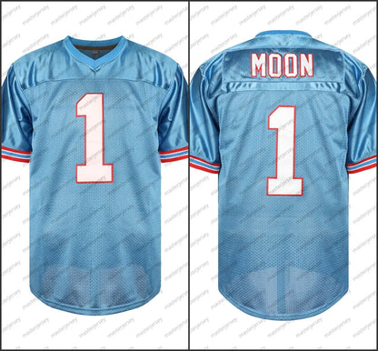 #1 MOON Men's Comfy V-Neck Football Jerseys Mesh Embroidery For Training And Com - SitterJersey.com