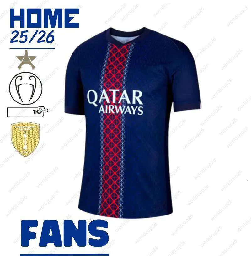 25/26 Season 1:1 Soccer Football Jersey Outdoor Sports Shirt Dembele Doue Kvarat - SitterJersey.com