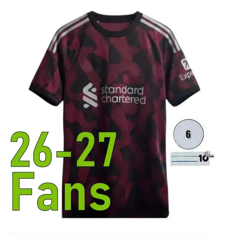 LFC 25 26 27 Liveropool Jersey ISAK WIRTZ EKITIKE M.SALAH VIRGIL Liveropool socc - SitterJersey.com