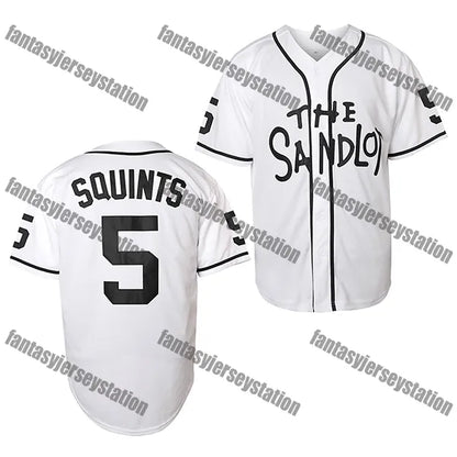The Sandlot Baseball Jersey 11 Yeah-Yeah Blue Embroidered Baseball Sports Tops B - SitterJersey.com