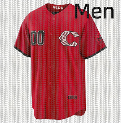 Reds Baseball Jersey Custom Elly De La Cruz Ke'Bryan Hayes Tyler Stephenson Spen - SitterJersey.com