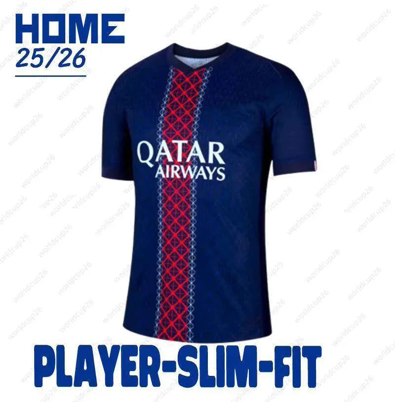 25/26 Season 1:1 Soccer Football Jersey Outdoor Sports Shirt Dembele Doue Kvarat - SitterJersey.com