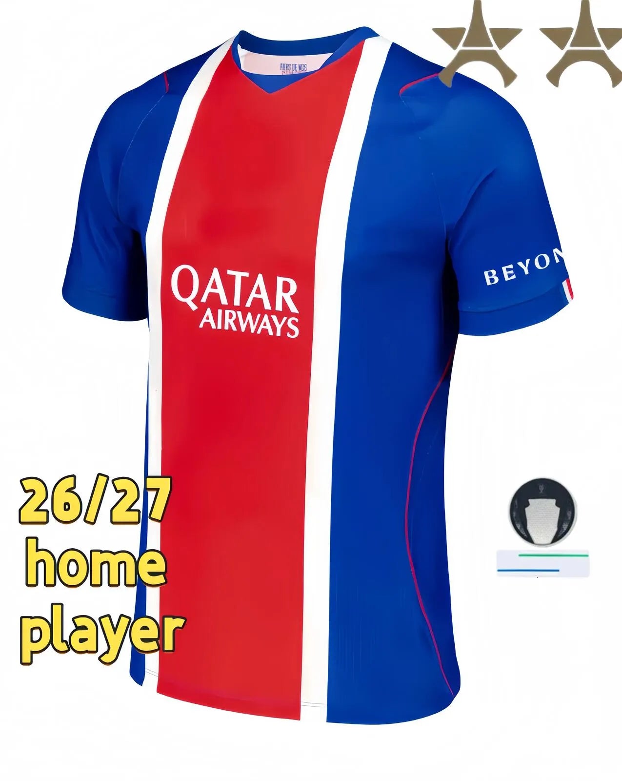 Psge jersey 26 27 DEMBELE HAKIMI BARCOLA NEVES ZAIRE EMERY DONNARUMMA MARQUINHOS - SitterJersey.com