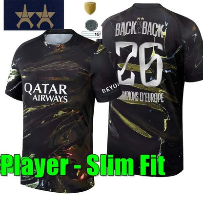 25 26 27psges Jersey O.Dembele D.DOUE KVARATSKHELIA Football Jerseys VITINHA JOA - SitterJersey.com
