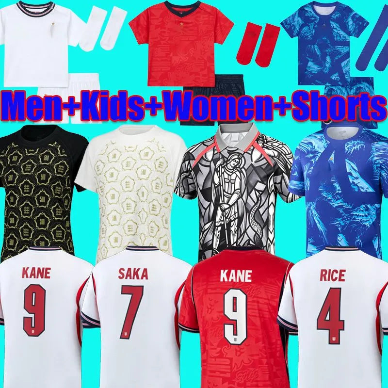 England Football Kit 2026 England World Cup 2026 Football Shirt Soccer Jerseys KANE BELLINGHAM EZE SAKA PALMER RICE FODEN Kids Mens Women 26 27 Kit - SitterJersey.com