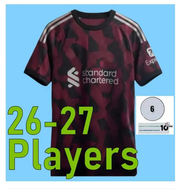 LFC 25 26 27 Liveropool Jersey ISAK WIRTZ EKITIKE M.SALAH VIRGIL Liveropool socc - SitterJersey.com