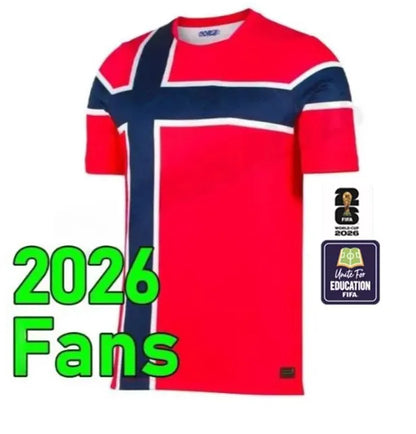 Uruguay Soccer Jersey 2026 4XL Norway Jersey 2026 HAALAND World Cup Soccer Jerseys SORLOTH NUSA AASGAARD HORN MYHRE DONNUM RYERSON MOLLER WOLFE AJER STRAND Norway Kit Home Away Football Shirt - SitterJersey.com