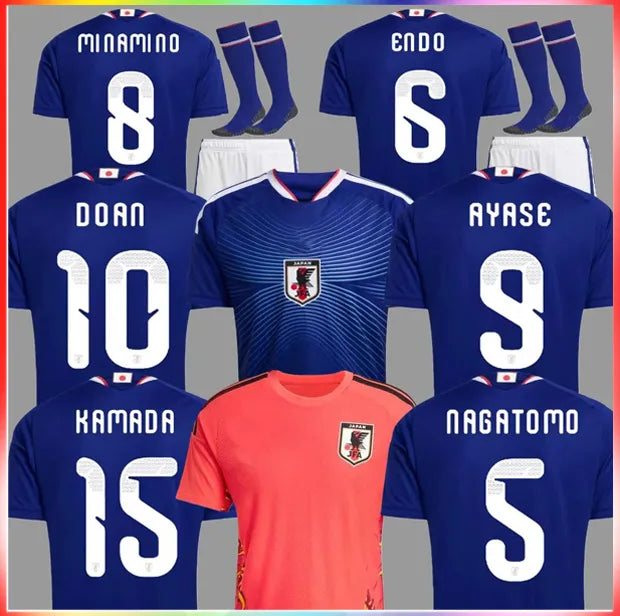 Japan Jersey 2026 World Cup Soccer Jerseys 26 27 Cartoon ISAGI ATOM TSUBASA MINA - SitterJersey.com