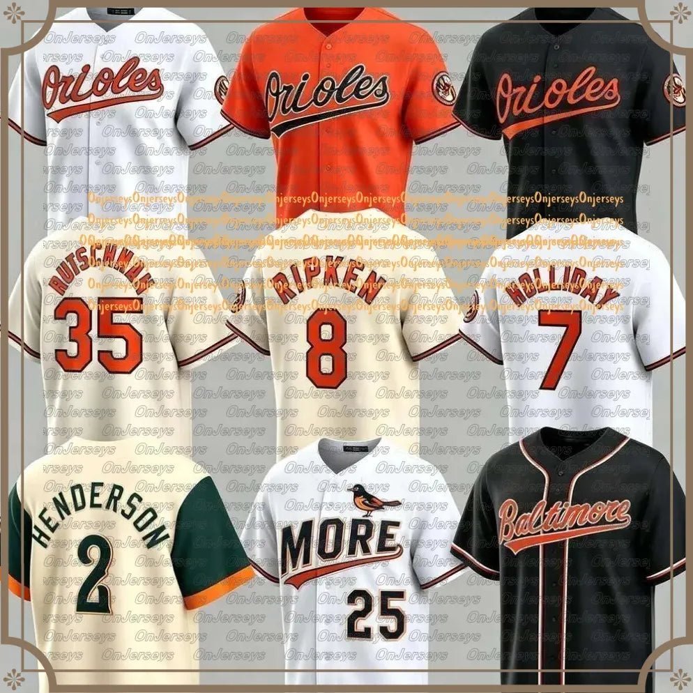 MenOrioless Baseball Jersey Gunnar Henderson Adley Rutschman Pete Alonso Jackson - SitterJersey.com