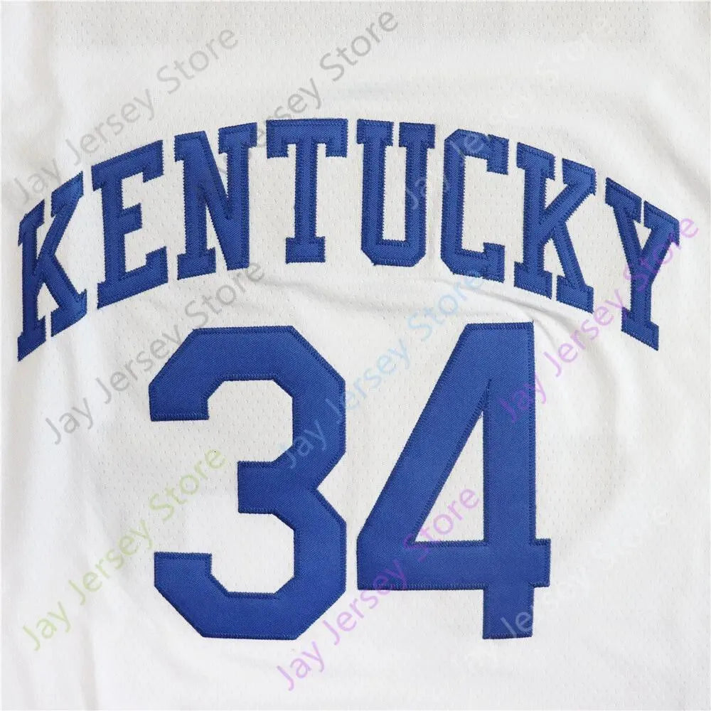 Kentucky Wildcat Basketball Jersey College 1 Denzel Aberdeen 00 Otega Oweh 5 Col - SitterJersey.com