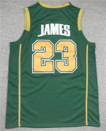Stitched Basketball Jerseys James Bronny James Jr Cavs High School St Vincent St - SitterJersey.com