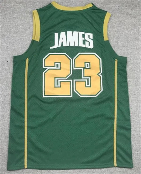 Stitched Basketball Jerseys James Bronny James Jr Cavs High School St Vincent St - SitterJersey.com