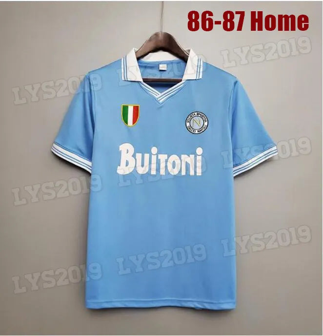 1987 1988 Retro Soccer Jerseys 87 88 Coppa Italia SSC Naples Maradona 10 Vintage - SitterJersey.com