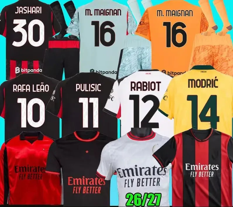 26 27 AC MilanLY MODRIC RAFA LEAO soccer jerseys football shirts REIJNDERS PULIS - SitterJersey.com