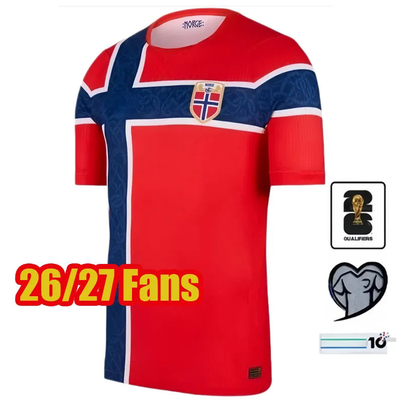 26 27 world cup Norway soccer jersey 2026 2027 HAALAND odegaard Sorloth Berge Me - SitterJersey.com