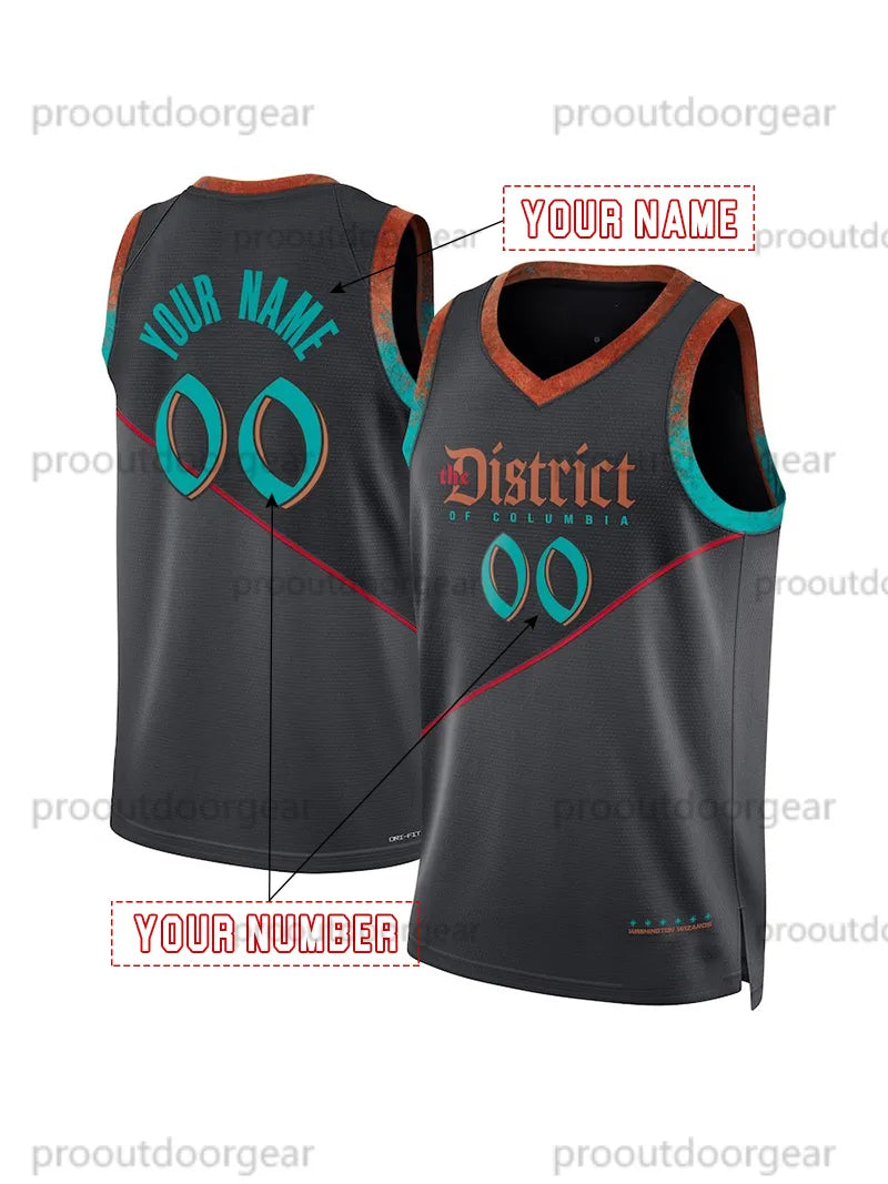 2025 Basketball Jersey 13 Poole Carrington Coulibaly Kispert Brogdon Bey Custom  - SitterJersey.com