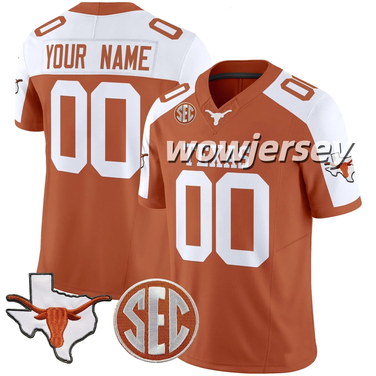 2026 Texas Longhorns Arch Manning Football Jersey Derrek Cooper Ryan Wingo Trevo - SitterJersey.com
