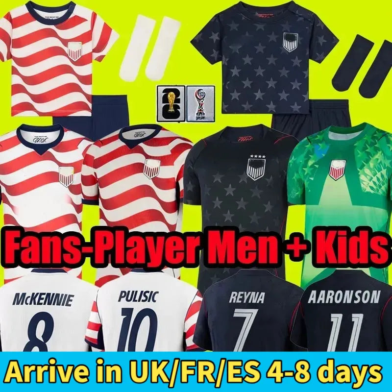 2026 Usa Soccer jersey 2026 World Cup PULISIC BALOGUN Jersey AARONSON WRIGHT ARF - SitterJersey.com