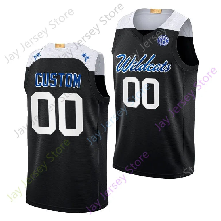 Kentucky Wildcat Basketball Jersey College 1 Denzel Aberdeen 00 Otega Oweh 5 Col - SitterJersey.com