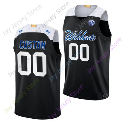 Kentucky Wildcat Basketball Jersey College 1 Denzel Aberdeen 00 Otega Oweh 5 Col - SitterJersey.com