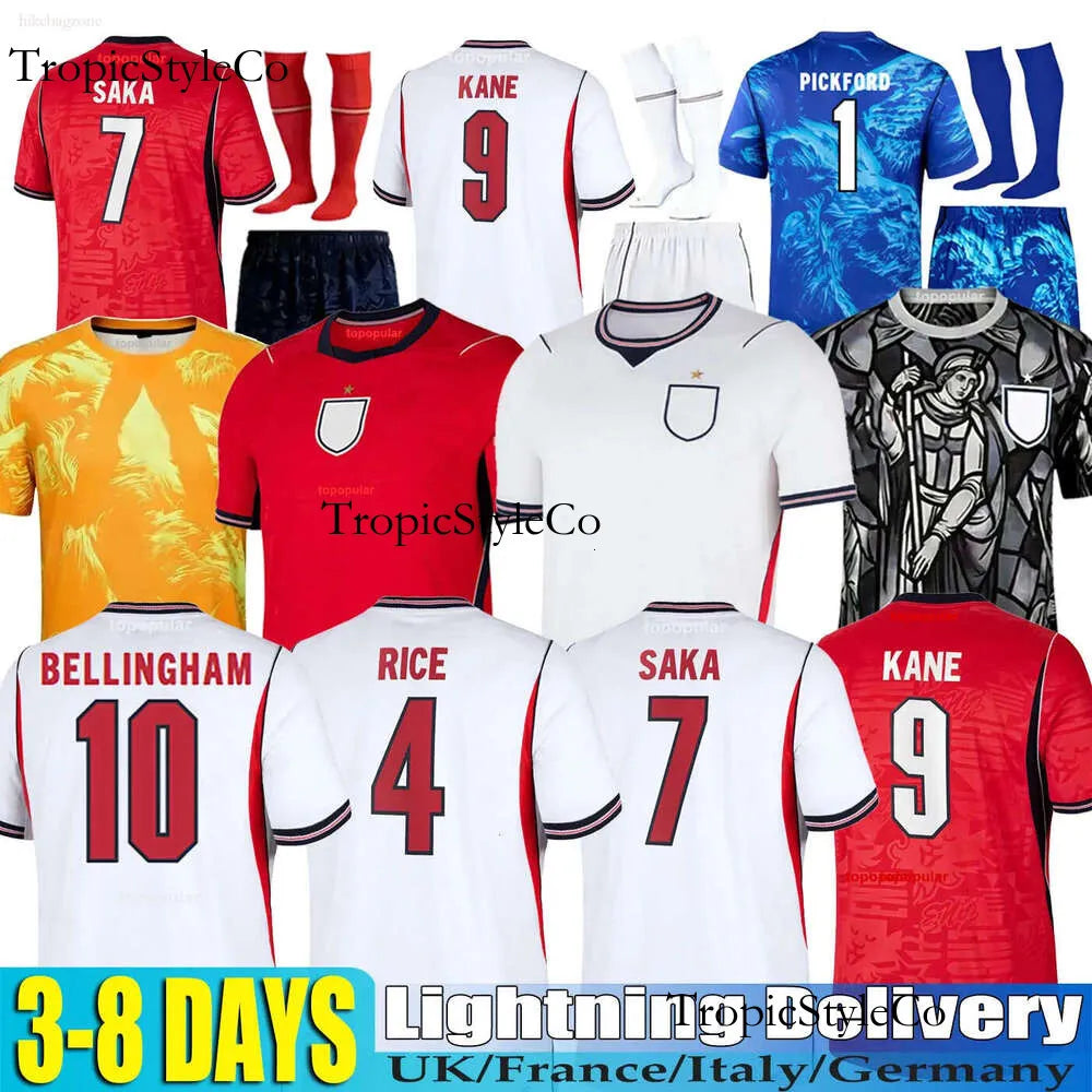 England Football Kit 2026 England World Cup 2026 Football Shirt Soccer Jerseys KANE BELLINGHAM EZE SAKA PALMER RICE FODEN Kids Mens Women 26 27 Kit - SitterJersey.com