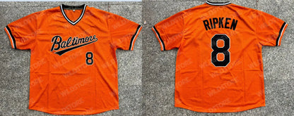 Orange Baltimo Re Baseball Jerseys Men's Sewing Embroidery High Quality In Stock - SitterJersey.com