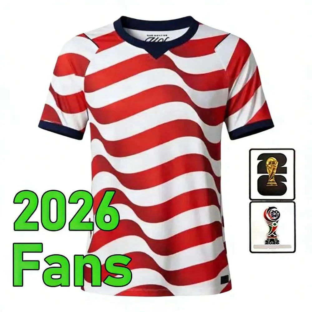 Usa Soccerjersey 2026 World Cup PULISIC BALOGUN Jersey AARONSON WRIGHT ARFSTEN D - SitterJersey.com