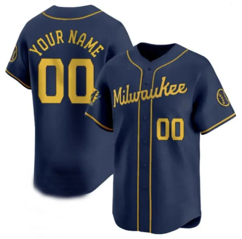 Custom 11 Jackson Chourio Christian 22 Yelich 10 Sal Frelick Jersey Luis Urias C - SitterJersey.com