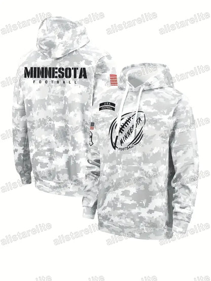 Custom Salute To Service Pullover Football Hoodie Jersey individuation Stitch Ca - SitterJersey.com
