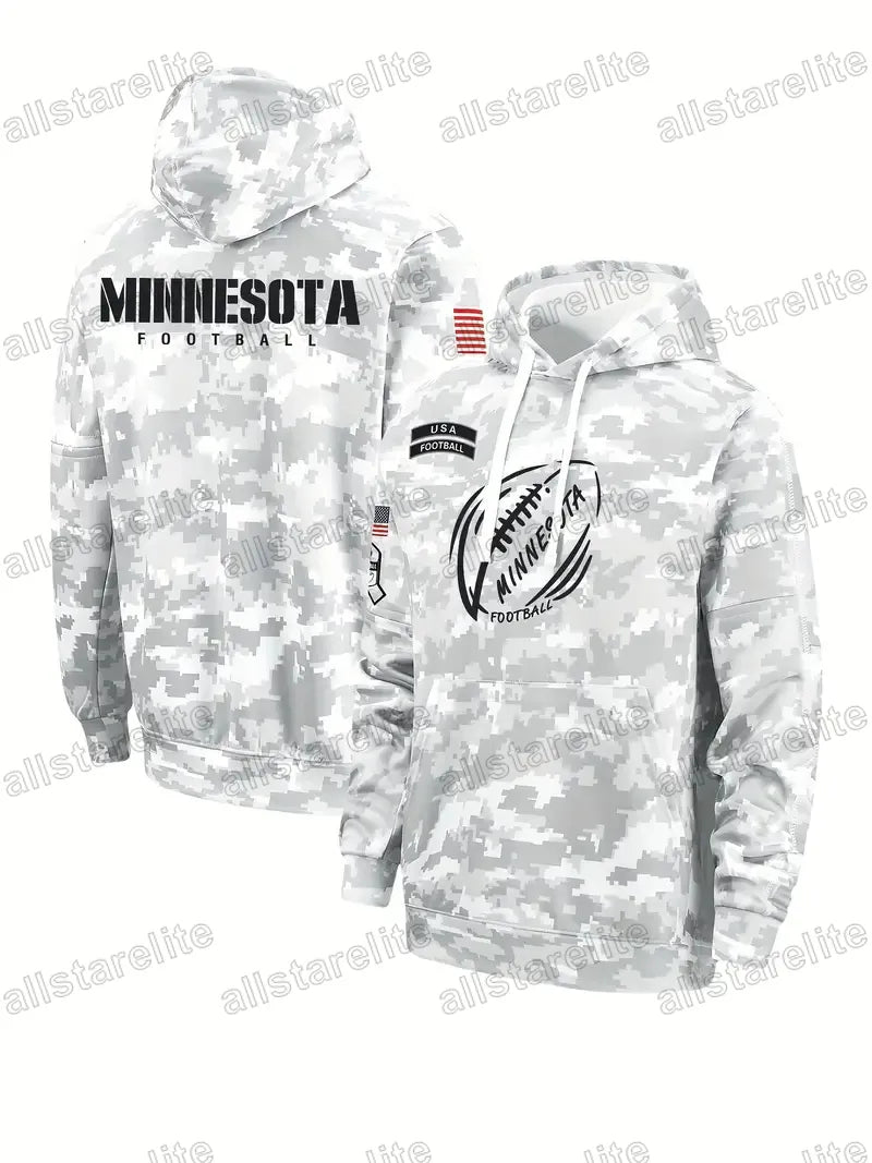 Custom Salute To Service Pullover Football Hoodie Jersey individuation Stitch Ca - SitterJersey.com