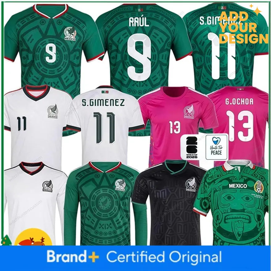 Mexico 2026 2027 Copa America RAUL A. VEGA CHICHARITO Soccer Jerseys H. LOZANO 2 - SitterJersey.com