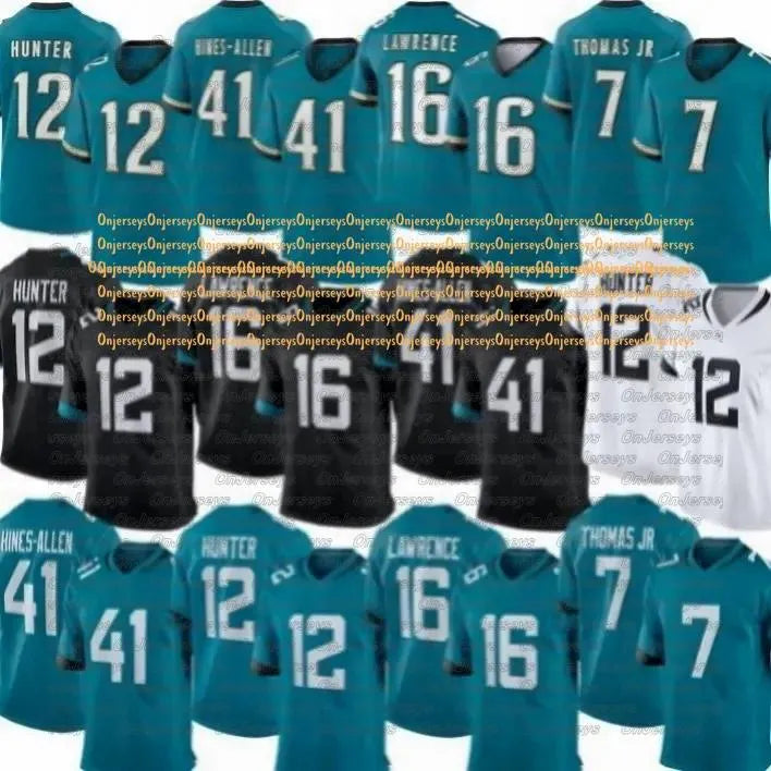 Travis Hunter Football Jerseys Brian Thomas Jr Trevor Lawrence Josh Hines-Allen - SitterJersey.com