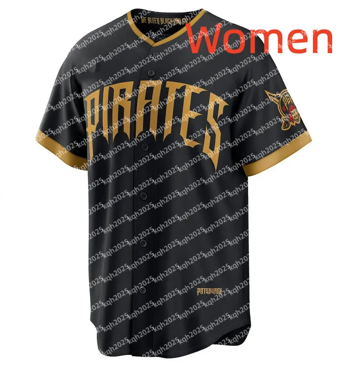 Men Pirates Baseball Jersey Willie Stargell Roberto Clemente Paul Skenes Endy Ro - SitterJersey.com