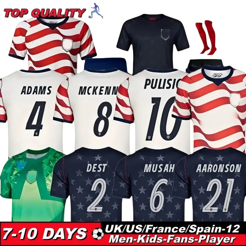 2026 Usa Soccer jersey 2026 World Cup PULISIC BALOGUN Jersey AARONSON WRIGHT ARF - SitterJersey.com