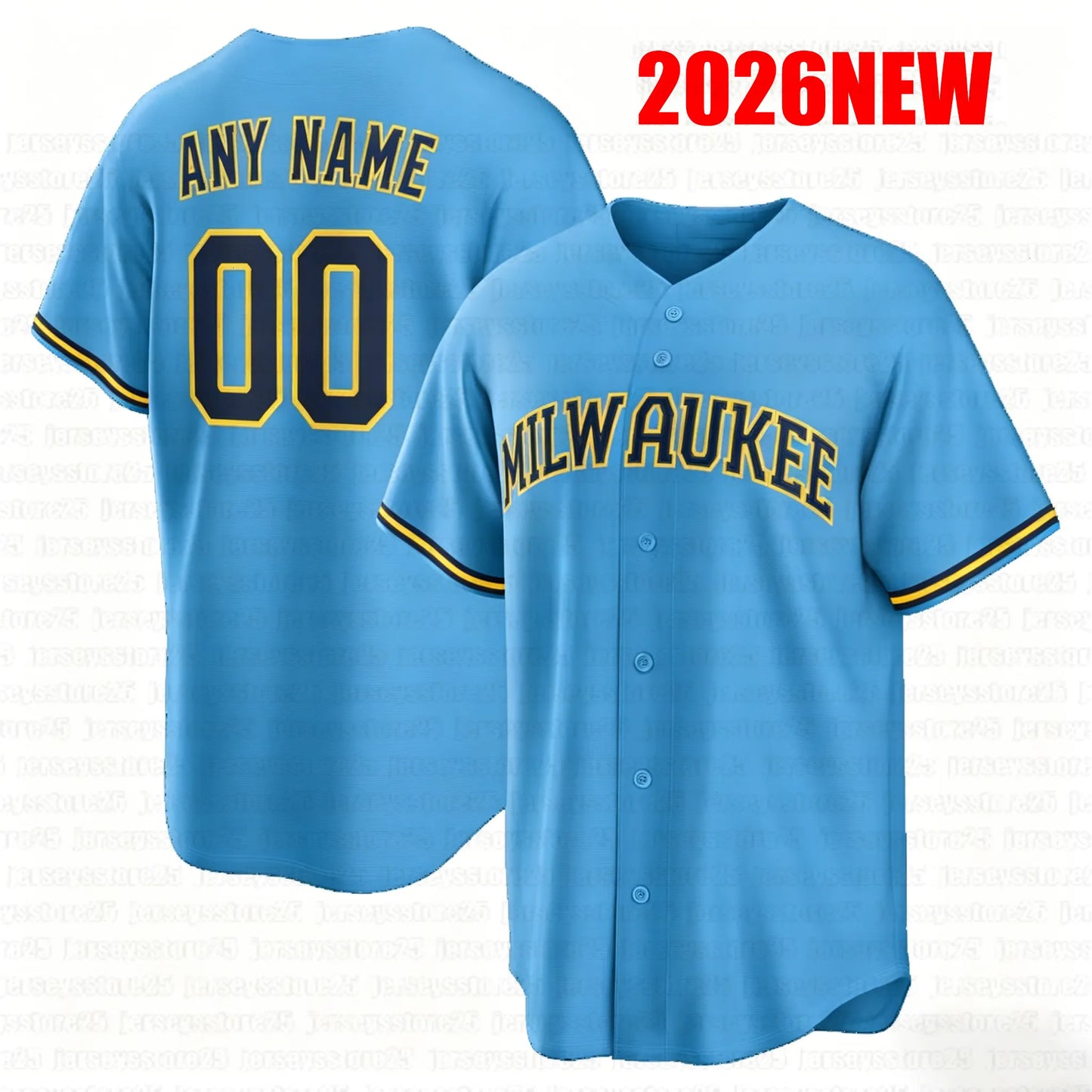 2026 Brewers Baseball Jersey Christian Yelich Jackson Chourio Jacob Misiorowski  - SitterJersey.com