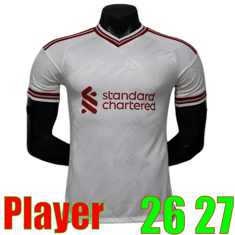 Liveropool Jersey 26 27 SZOBOSZLAI LFC ISAK WIRTZ EKITIKE M.SALAH VIRGIL soccer  - SitterJersey.com