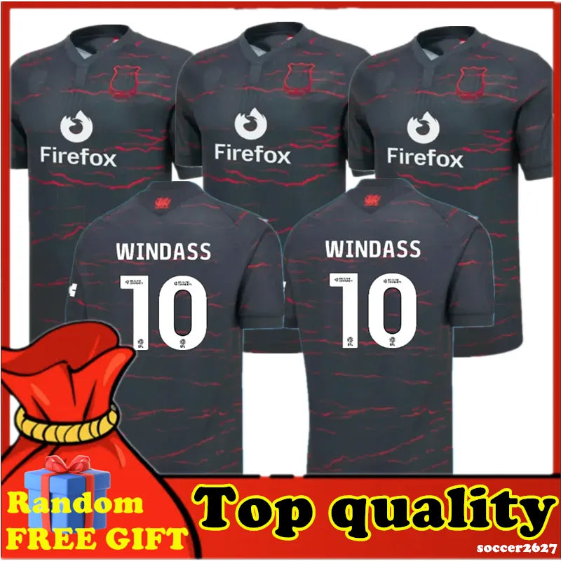 26 27 Wrexham soccer jerseys 2026 2027 WINDASS MOORE BATHBONE O'BRIEN SMITH BROA - SitterJersey.com