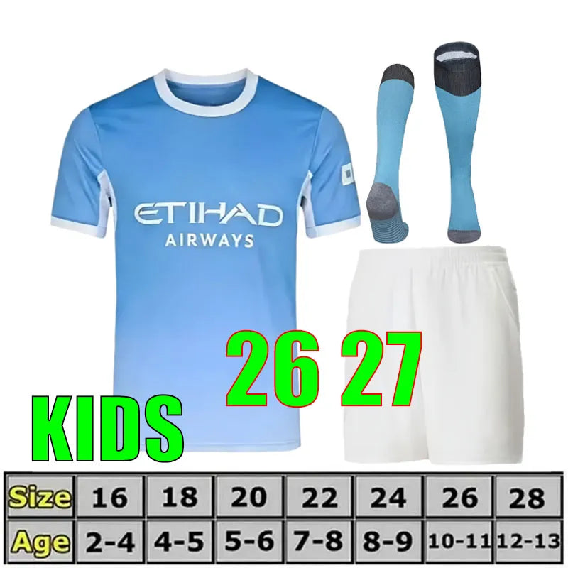 Soccer Jersey Man City 25 26 27 Man Citys HAALAND FODEN Soccer Jersey DONNARUMMA DOKU MARMOUSH GVARDIOL DE BRUYNE NICORetro ManchesterS City26 27 Football Shirt Man Kids Retro - SitterJersey.com