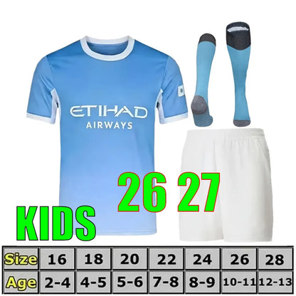 Soccer Jersey Man City 25 26 27 Man Citys HAALAND FODEN Soccer Jersey DONNARUMMA DOKU MARMOUSH GVARDIOL DE BRUYNE NICORetro ManchesterS City26 27 Football Shirt Man Kids Retro - SitterJersey.com