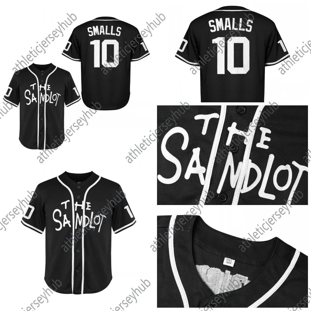 Youth Jersey 10 Smalls Jersey Jerseys baseball Jerseys Black and White For Chris - SitterJersey.com