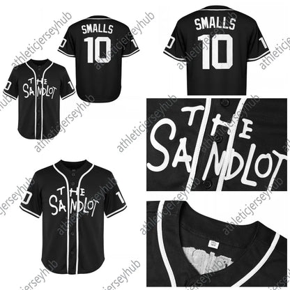 Youth Jersey 10 Smalls Jersey Jerseys baseball Jerseys Black and White For Chris - SitterJersey.com