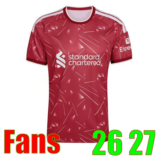 Liveropool Jersey 26 27 SZOBOSZLAI LFC ISAK WIRTZ EKITIKE M.SALAH VIRGIL soccer  - SitterJersey.com