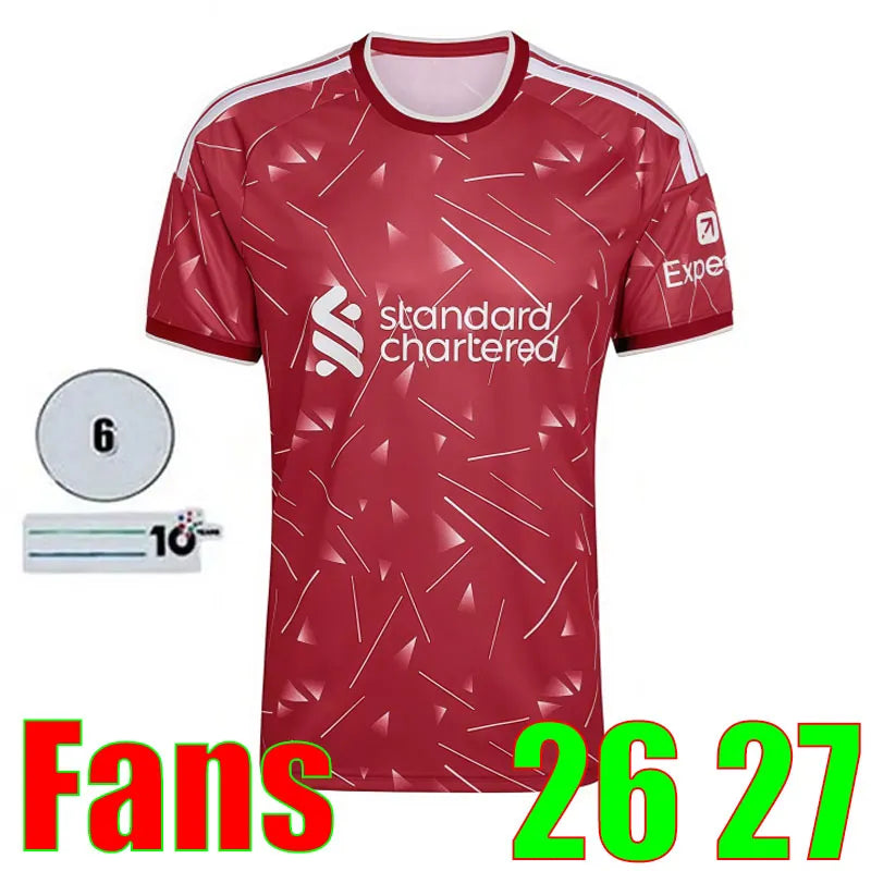 Liveropool Jersey 26 27 SZOBOSZLAI LFC ISAK WIRTZ EKITIKE M.SALAH VIRGIL soccer  - SitterJersey.com