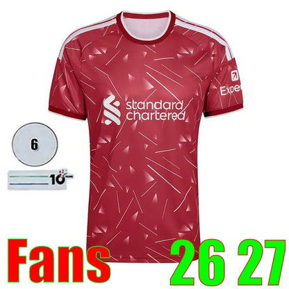 Liveropool Jersey 26 27 SZOBOSZLAI LFC ISAK WIRTZ EKITIKE M.SALAH VIRGIL soccer  - SitterJersey.com
